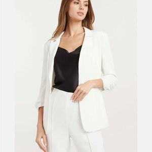 NWT Cinq a Sept Khloe Crepe Ruched blazer